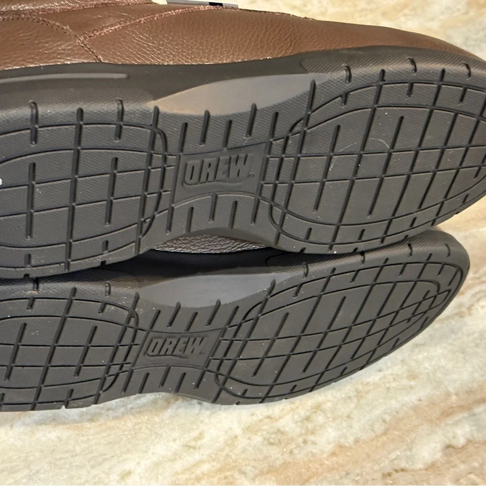 NWT Men’s DREW Walker II brown leather orthopedic oxfords- Size 16 Wide 4W